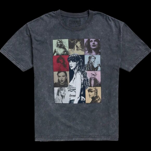 Taylor Swift | The Eras International Tour Mineral Wash Gray T-Shirt | S - Picture 1 of 7
